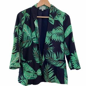 Anthropologie SKIES ARE BLUE Tropical Blazer, S